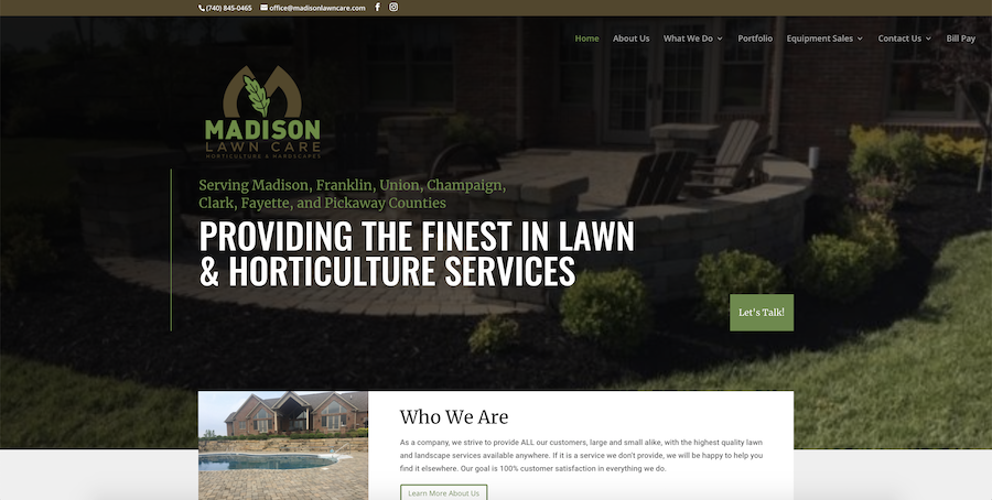 Madison Lawn Care Website