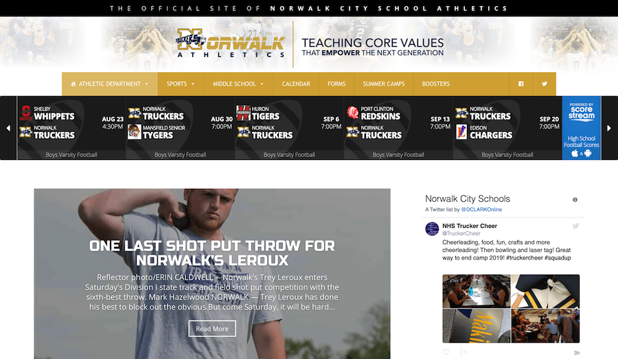 Norwalk City School Athletics Website