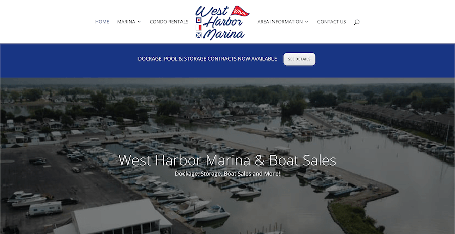 West Harbor Marina Website