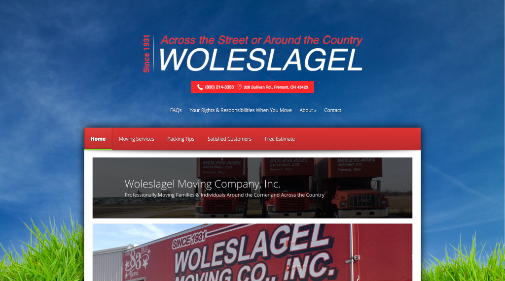 Woleslagel Moving Company Website