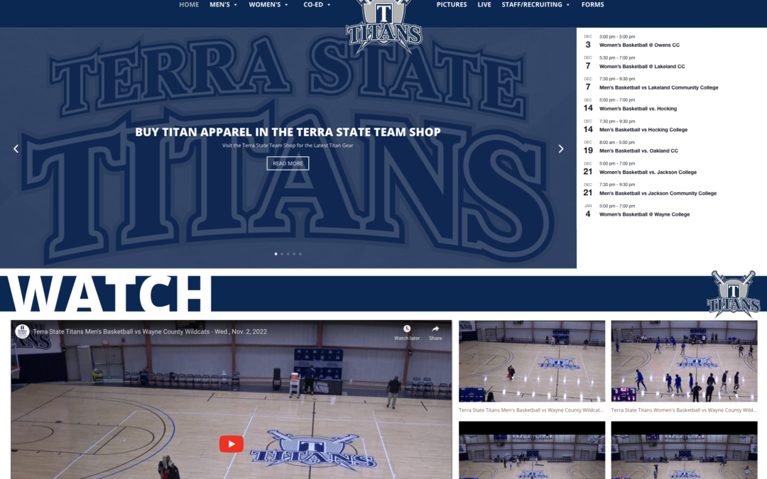 Terra State Titans Athletics Website